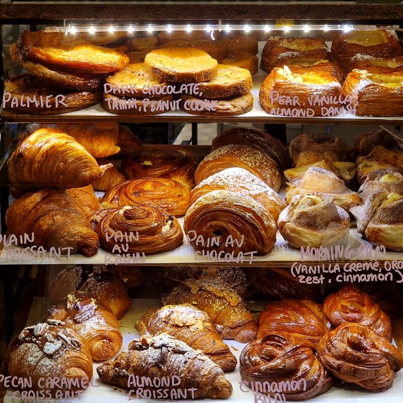 Some of the selection at the Magpie bakery.