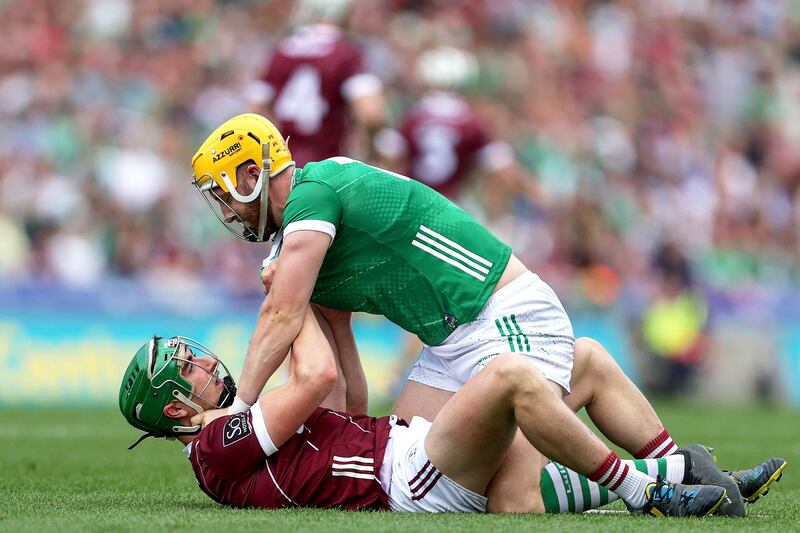 Once the momentum of the game changed in the All-Ireland semi-final, Galway couldn’t get the initiative back from Limerick. Photograph: Laszlo Geczo/Inpho