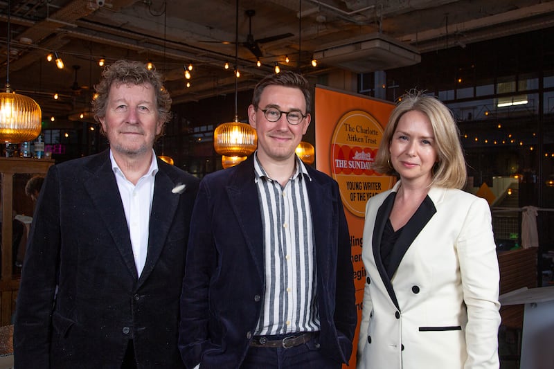 Sebastian Faulks, Tom Crewe and Johanna Thomas-Corr. Photograph: Camilo Queipo