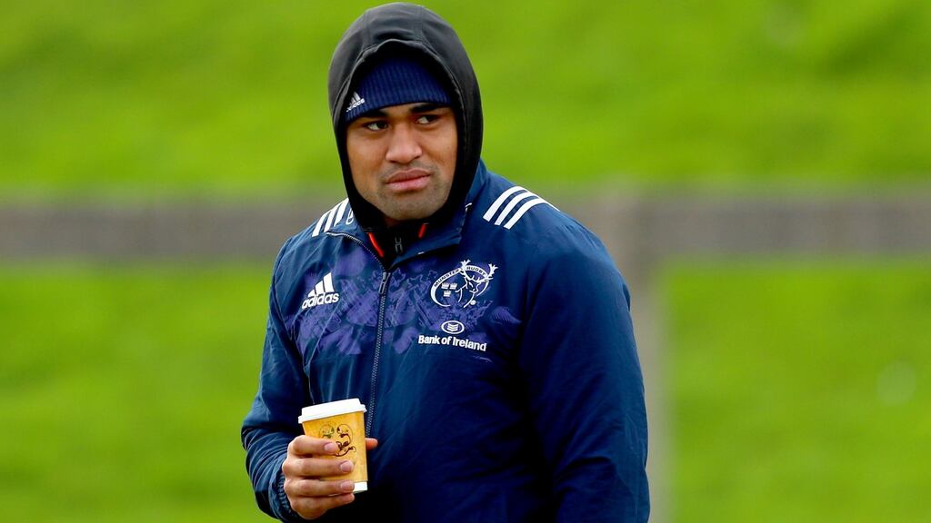 Francis Saili is available to play for Munster on Friday night. Photograph: James Crombie/Inpho