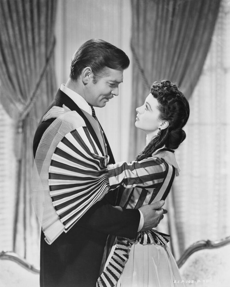 Clark Gable as Rhett Butler with co-star Vivien Leigh as Scarlett O’Hara in Gone With the Wind. Photograph: Clarence Sinclair Bull/John Kobal Foundation/Getty Images