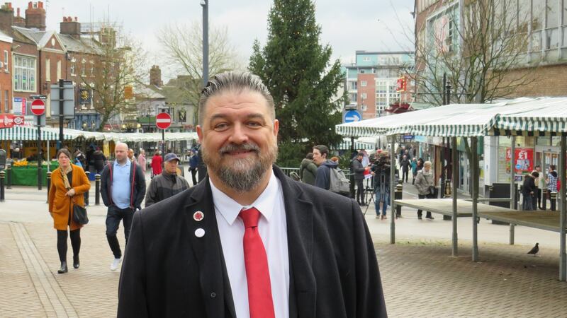 Labour candidate Carl Greatbatch is competing for the seat Labour won by just 30 votes in 2017. Photograph: Jennifer O’Connell