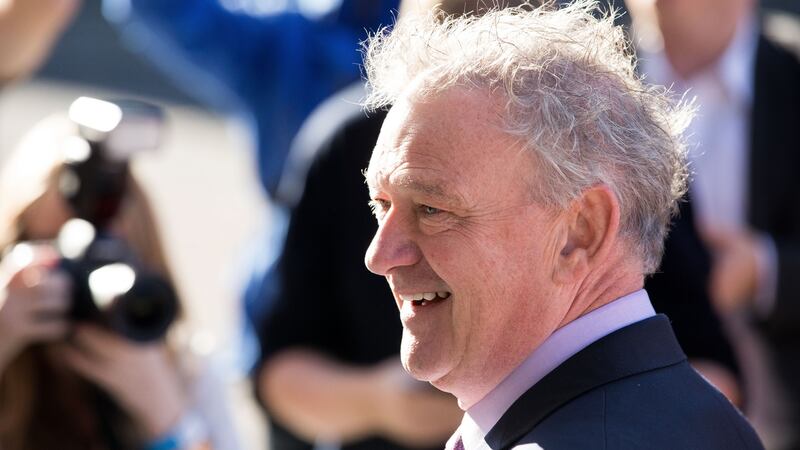 Peter Casey pictured at Dublin Castle on Saturday. Photograph: Tom Honan
