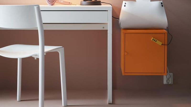 Micke (€60): a task desk designed to fit into small spaces