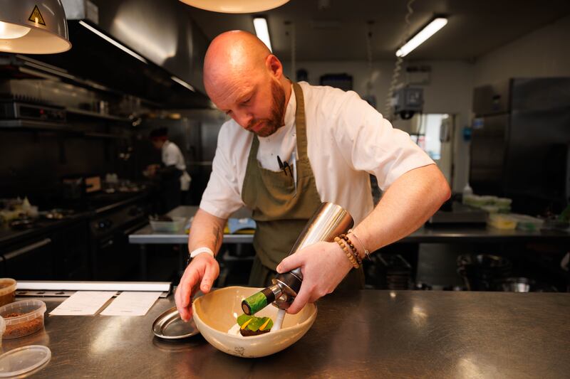 Chef Jonathan Farrell, Gregans Castle Hotel. Photograph: Eamon Ward