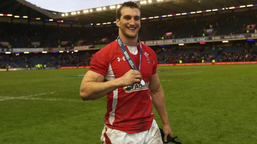 Sam Warburton has become the first Wales player to sign a central contract with the Welsh Rugby Union. Photograph: David Davies/PA