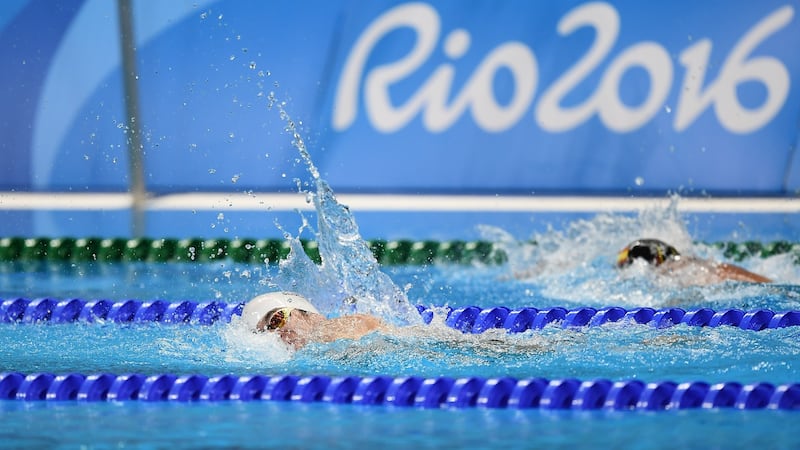 Ireland’s James Scully in action during the men’s 200m freestyle S5 Final at the Olympic Aquatics Stadium in Rio de Janeiro. Photograph: Paul Mohan/Sportsfile