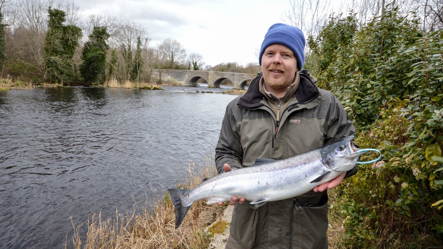 First salmon of 2017 from the Drowes river. The 3.6kg fish was caught from the Mill Pool on worm by William Rainey from Bangor Co Down.