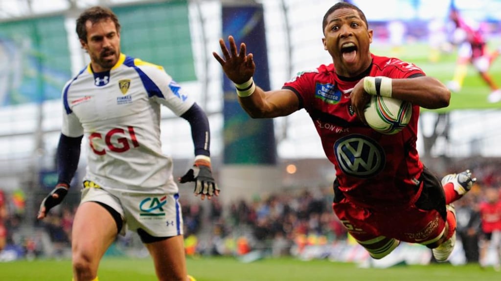 Toulon’s Delon Armitage dives over in last May’s Heineken Cup final at the Aviva. Next year’s tournament will again be staged under the governance of the ERC.