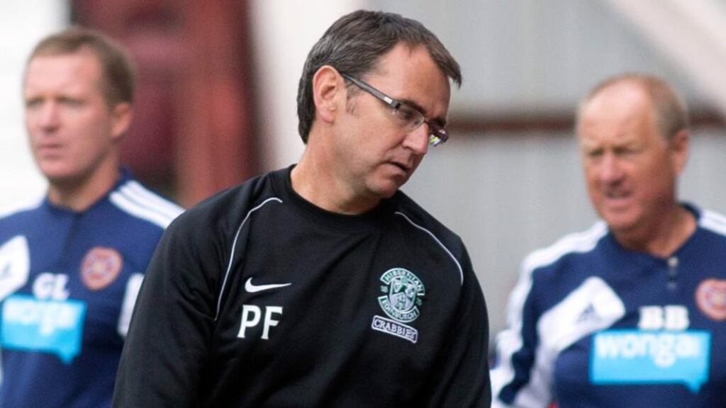Pat Fenlon has stepped down as Hibernian manager. Photograph: PA.