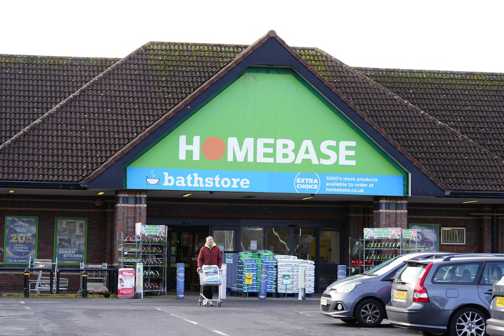 Provisional liquidators have been appointed to the company behind home improvement and gardening retailer Homebase in Ireland, which the High Court heard has suffered a UK and Ireland-wide “collapse”. Photograph Peter Byrne/PA Wire