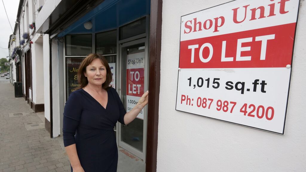 Athy businesswoman Marcella O’Reilly: says a doubling of her rates bill was “just a kick in the teeth”. Photo: Laura Hutton