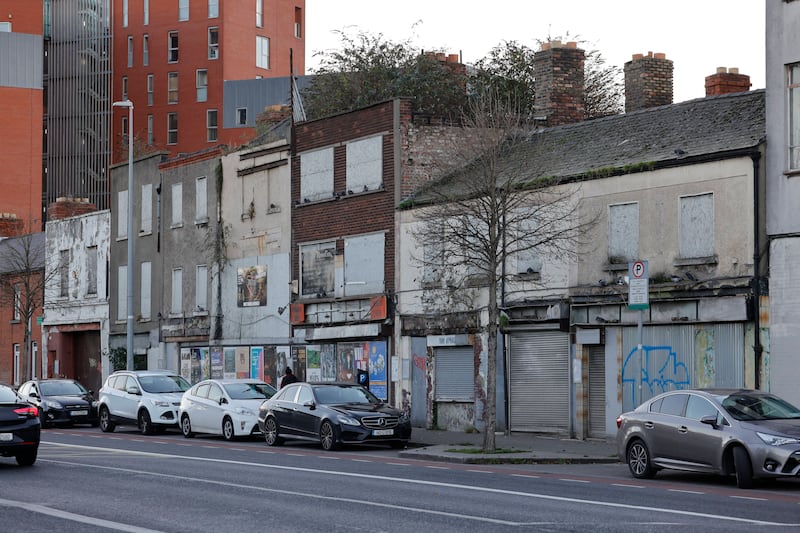 Derelict buildings in Dolphin's Barn. Photograph: Alan Betson
