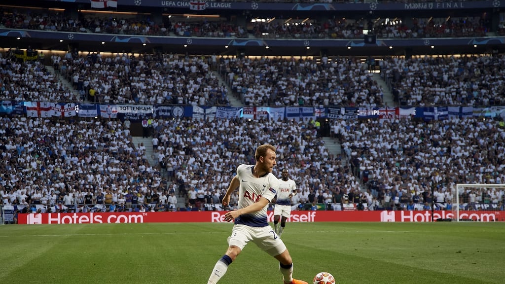 Christian Eriksen will begin pre-season training with Tottenham after the club received no formal bids for him. Photo: Jose Breton/NurPhoto via Getty Images