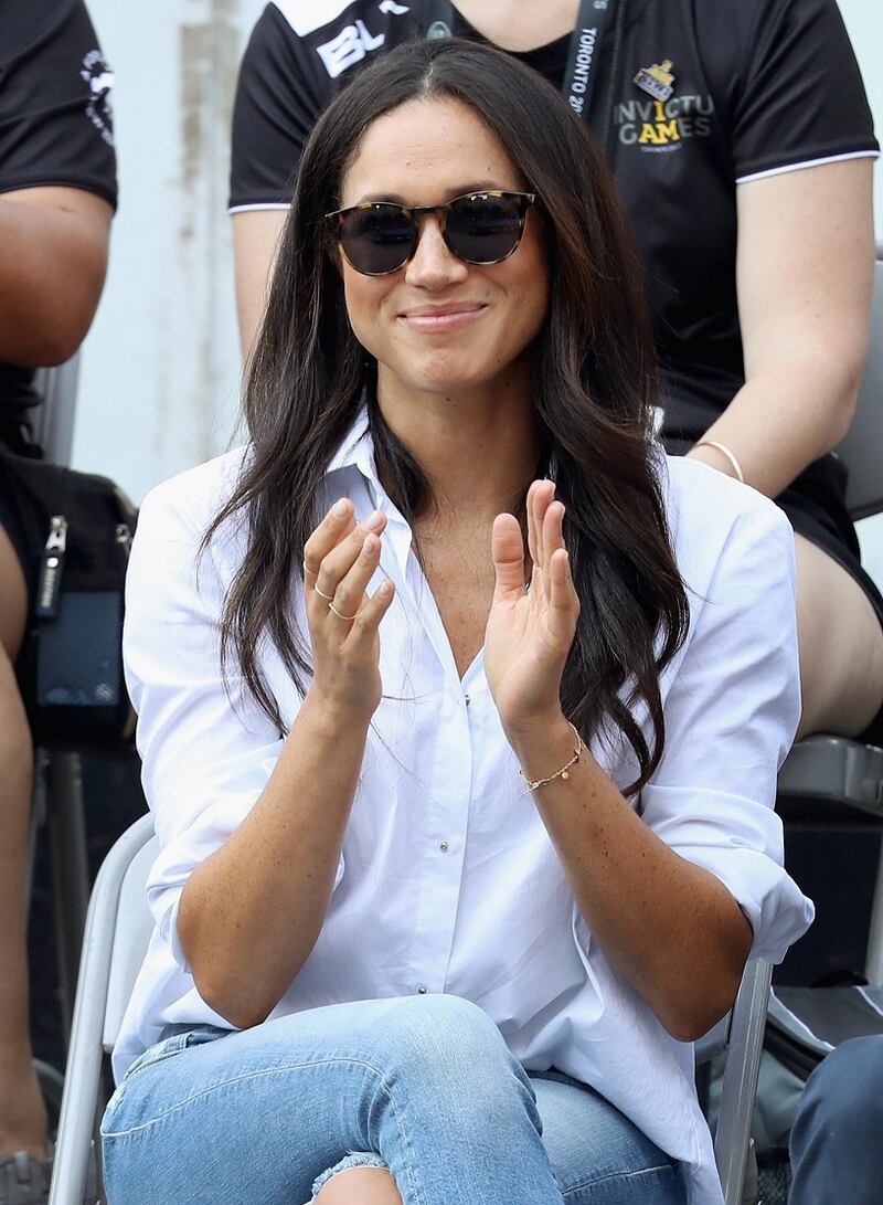 Meghan Markle at the Invictus Games 2017 at Nathan Philips Square on September 25, 2017 in Toronto, Canada. Photograph: Chris Jackson/Getty Images