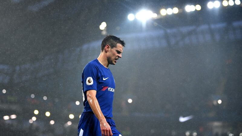 Cesar Azpilicueta during Chelsea’s defeat to Manchester City. Laurence Griffiths/Getty