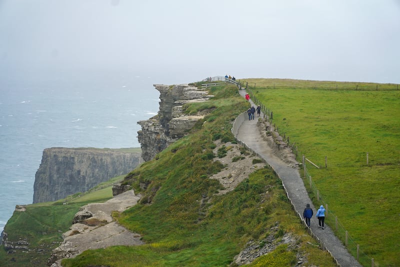 Cliffs of Moher in Co Clare where new safety boundaries have been introduced in recent years. Photograph: Enda O'Dowd
