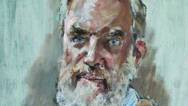 Portrait of Nick Robinson by Derek Hill