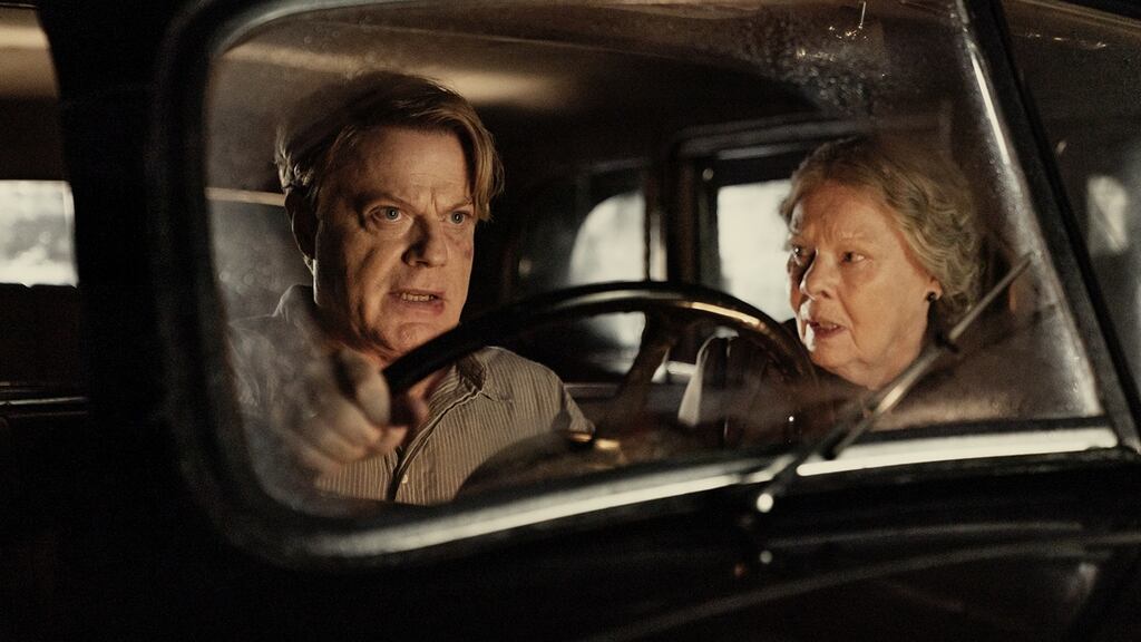 Eddie Izzard and Judi Dench
