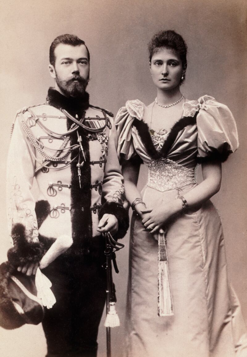 Tsar Nicholas II and his wife Alexandra