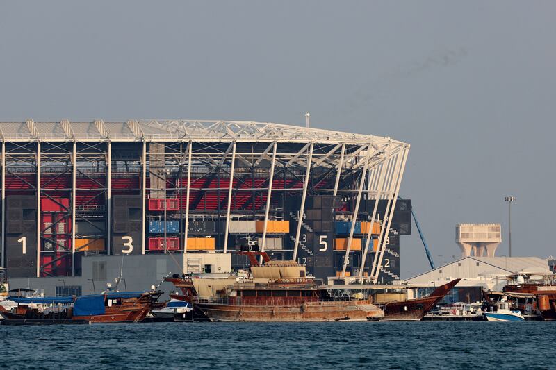 The 974 Stadium will be completely dismantled after the tournament is finished. Photograph: Karim Jaafar/Getty Images