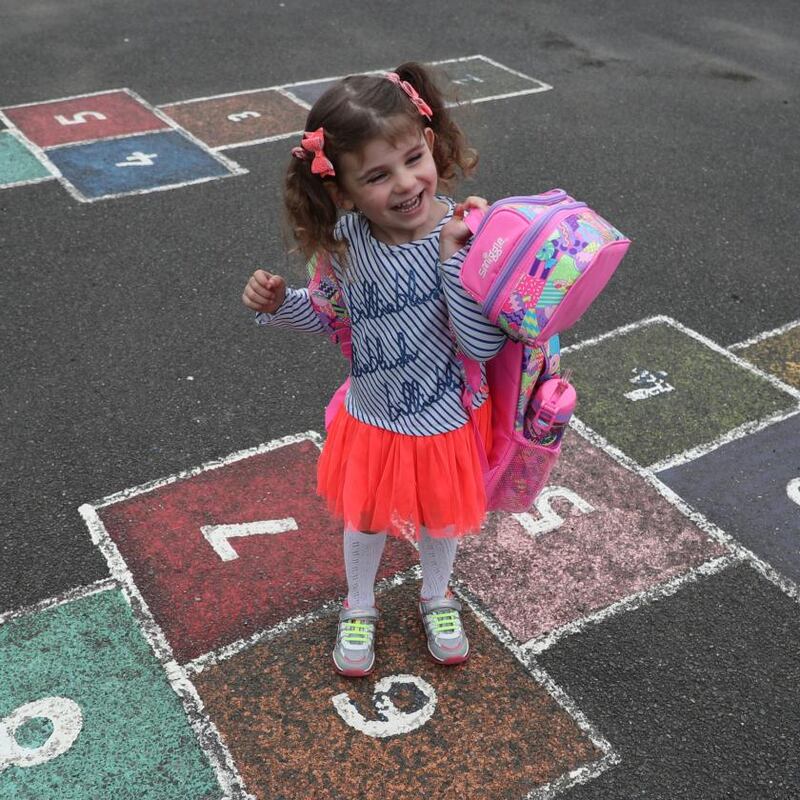 EVA BELLE BRADSHAW IS PREPARING TO START PRIMARY SCHOOL IN ARKLOW, CO WICKLOW. PHOTOGRAPH: NICK BRADSHAW