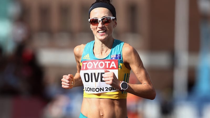Sinead Diver competes for Australia in the Women’s Marathon at the 2017 World Athletics Championships in London. Photograph: Alexander Hassenstein/Getty Images for IAAF