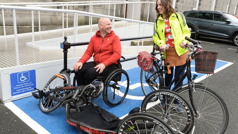 Trinity College Dublin installs first disabled bicycle parking facilities