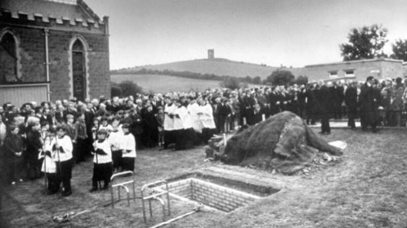 The funeral of Fr Hugh Mullan, a curate at Corpus Christi Parish in Belfast who was killed during the “Ballymurphy Massacre”, being held in Portaferry, Co Down, Northern Ireland, in August 1971. File photograph: Terence Spencer/Life Picture Collection via Getty Images