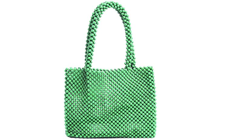 Green beaded handbag by Missguided �30