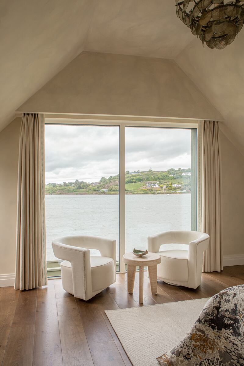 A limewash paint from Bauwerk was used on the walls to give a lived-in, textured finish. Photograph: Ruth Maria Murphy