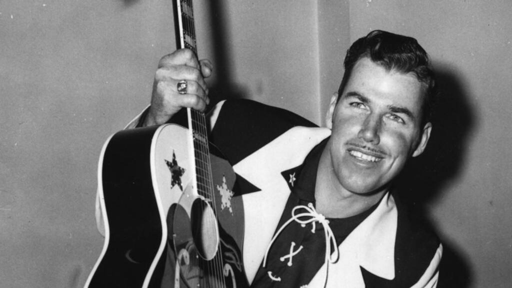 American country music and western music singer Slim Whitman. Photograph: Edward Miller/Keystone/Getty Images
