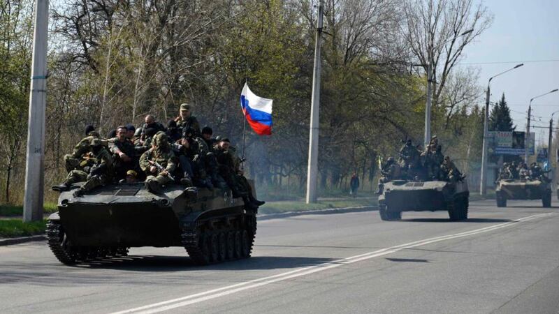 Ukrainian forces havetightened their grip on the eastern town of Kramatorsk after securing control over an airfield from pro-Russian separatist militiamen, prompting Russian President Vladimir Putin to warn of the risk of civil war. Photograph: Maks Levin/Reuters
