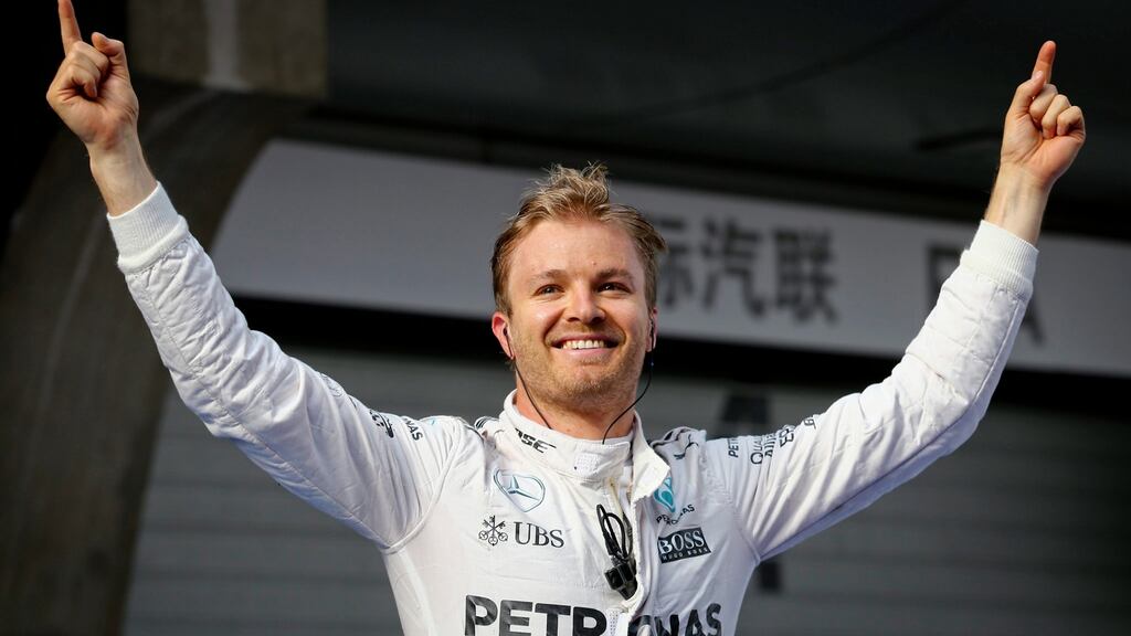 Nice Rosberg won the Chinese Grand Prix. Photograph: Epa