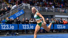 Sarah Lavin wins Irish title in 13.13 seconds as conditions deny record attempt