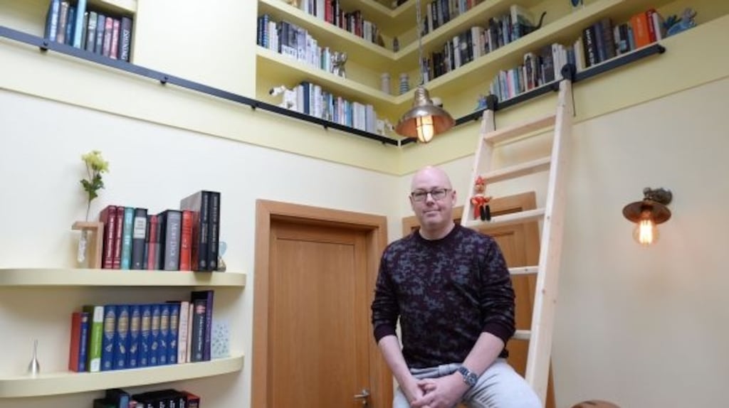 John Boyne pictured in his renovated home in Dublin. Photograph: Alan Betson