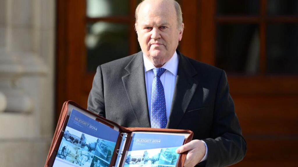Minister for Finance Michael Noonan who today published a budget containing 25 pro-business and pro-jobs measures worth half a billion euro. Photograph: Bryan O’Brien / THE IRISH TIMES