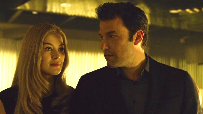 Rosamund Pike with Ben Affleck in Gone Girl (2014)