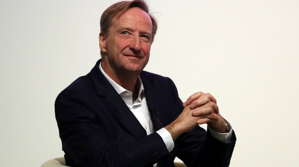 Alex Younger, chief of the Secret Intelligence Service – known as MI6 – at the University of St Andrews on Monday in Scotland. Photograph: Andrew Milligan/Getty Images
