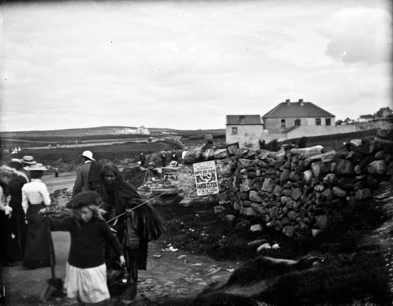 Beside the seaside – Holidaymakers at Bundoran, Co Donegal. “We all wondered about this south Asian woman in Donegal, and had our fingers crossed for a great story.” Unfortunately, this mystery so far remains unsolved. Photograph: John J Clarke (1879-1961)
