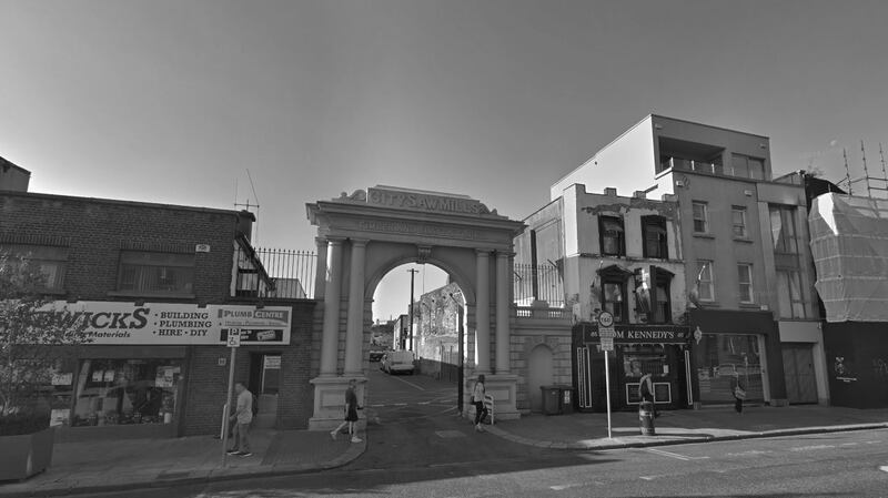 The archway at the old City Saw Mills on Thomas Street as it looks today. Photograph: Google Street View