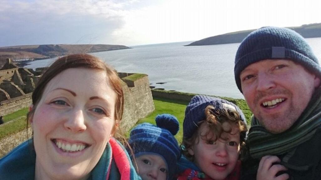 Stephen and Irene Teap with their two children Noah (3) and Oscar (5) Irene Teap died last year after receiving incorrect cervical cancer screening results. Photograph: Stephen Teap/Facebook