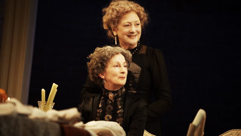 Ingrid Craigie (seated) and Anita Reeves in The Dead by James Joyce at the Abbey in 2012. Photograph: Ros Kavanagh