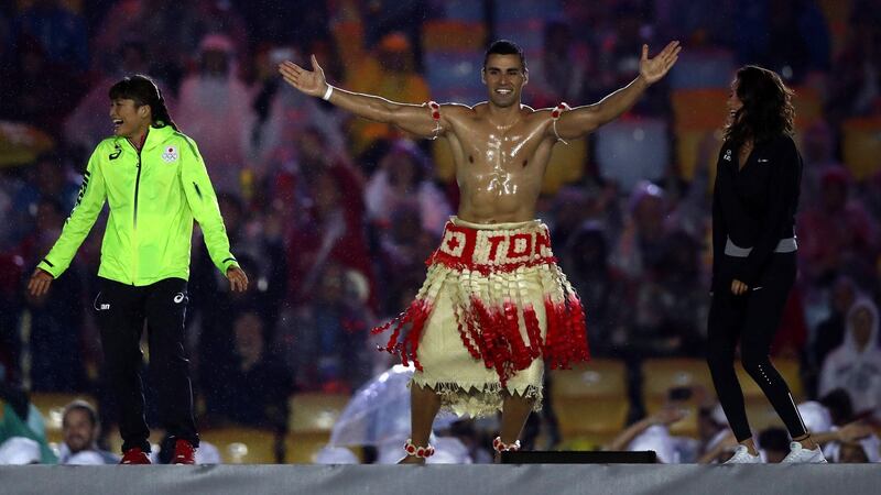 Pita Taufatofua in Rio.