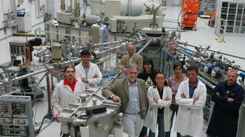 Research team at the Italian Institute for Nuclear Physics. Photograph: NFN