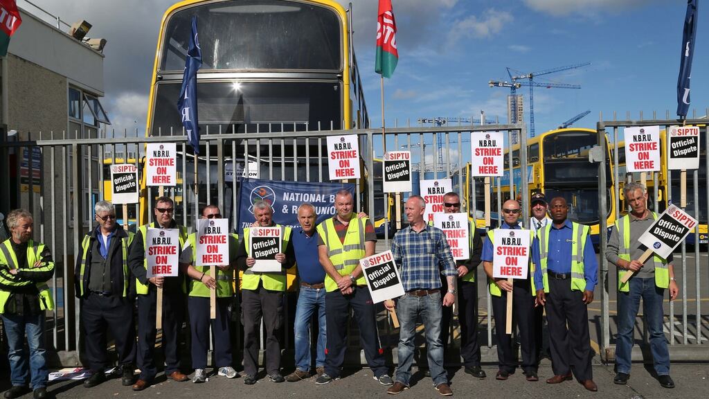 Dublin Bus has warned staff the current waves of strikes was having “a catastrophic impact”. Photograph: Colin Keegan/Collins