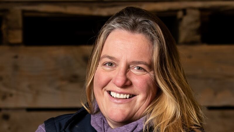 Maria Flynn, of Ballymakenny Farm, Co Louth, grows Purple Violetta, Red Emmalie and Pink Fir Apple potatoes