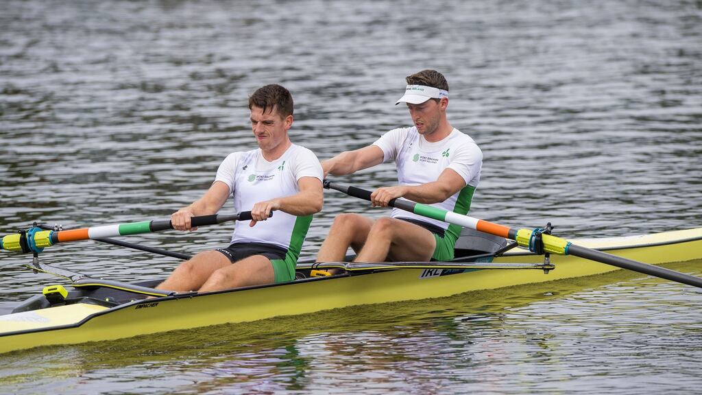 Ireland’s Shane O’Driscoll and Mark O’Donovan finished fifth on Friday. Photograph: Craig Watson/Inpho