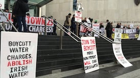Protesters gather outside court ahead of Paul Murphy hearing
