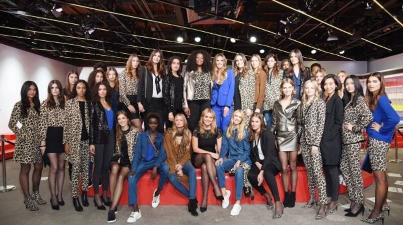 Heidi Klum at the launch of her let’s wow collection for Lidl at New York Fashion Week